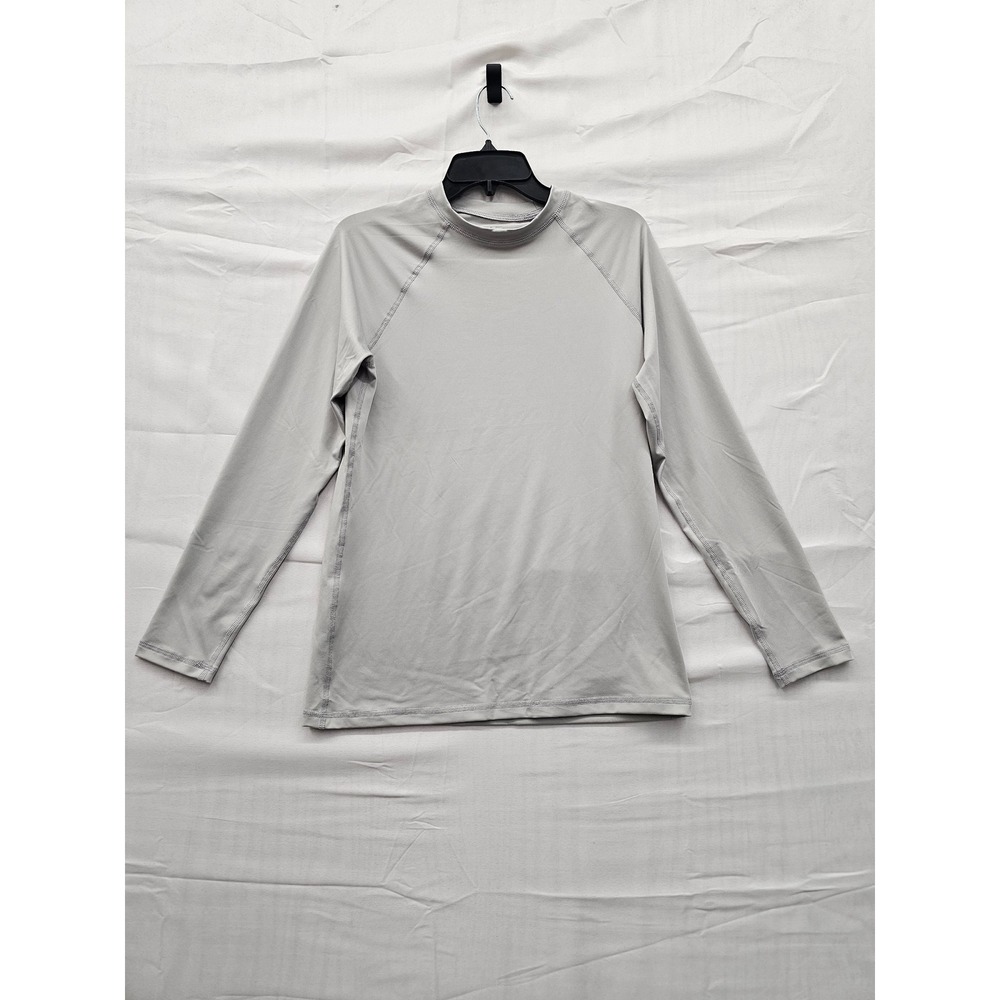 Goodfellow & Co Mens Long Sleeve‎ Rash Guard Light Gray Slim Fit Small NWT